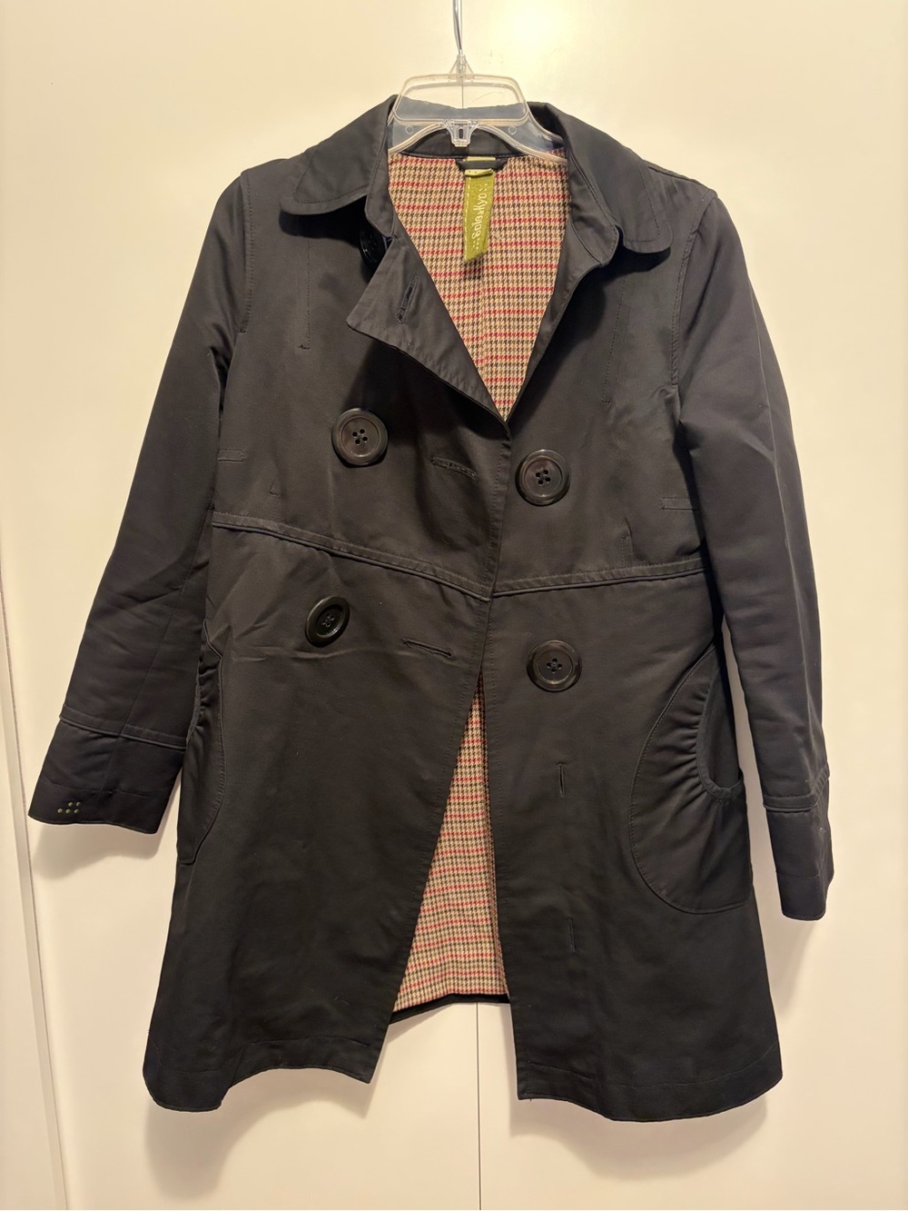 Soia & Kyo Black Double-Breasted Trench Coat - Picture 2 of 12